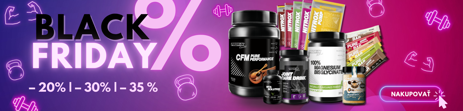 Black Friday akcia, zľavy až do 35% - hlavný banner