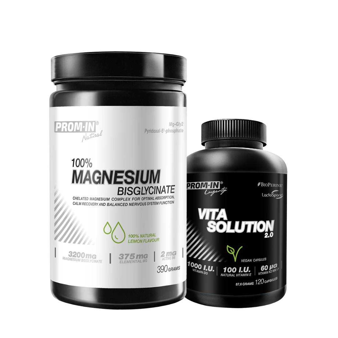 balíček Magnesium Bisglycinate citrón + Vita Solution 2.0 120 kapsúl